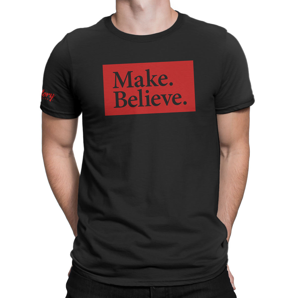 Make. Believe. — Men's T-Shirt (Black)