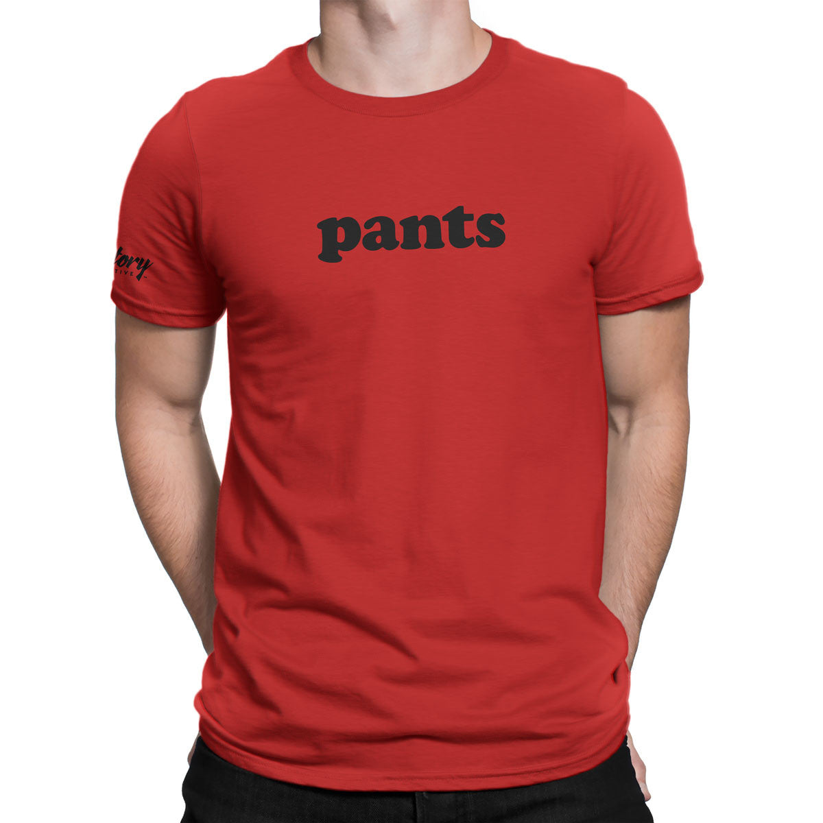 Pants — Men's T-Shirt (Red)