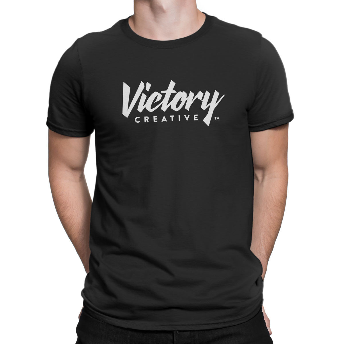 Victory Creative Logo — Men's T-Shirt (Black)