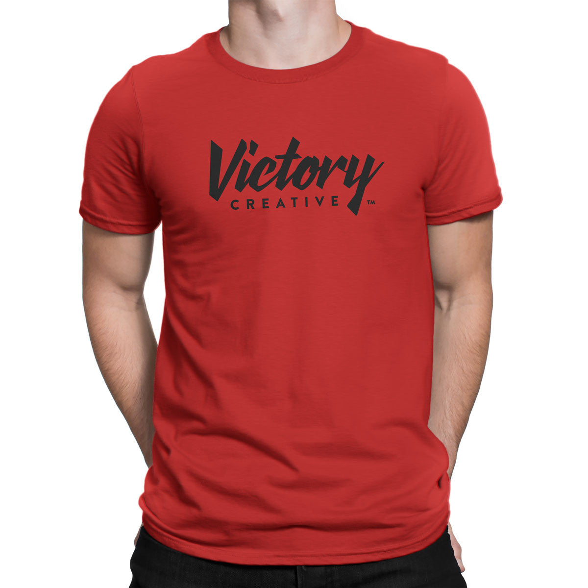 Victory Creative Logo — Men's T-Shirt (Red)