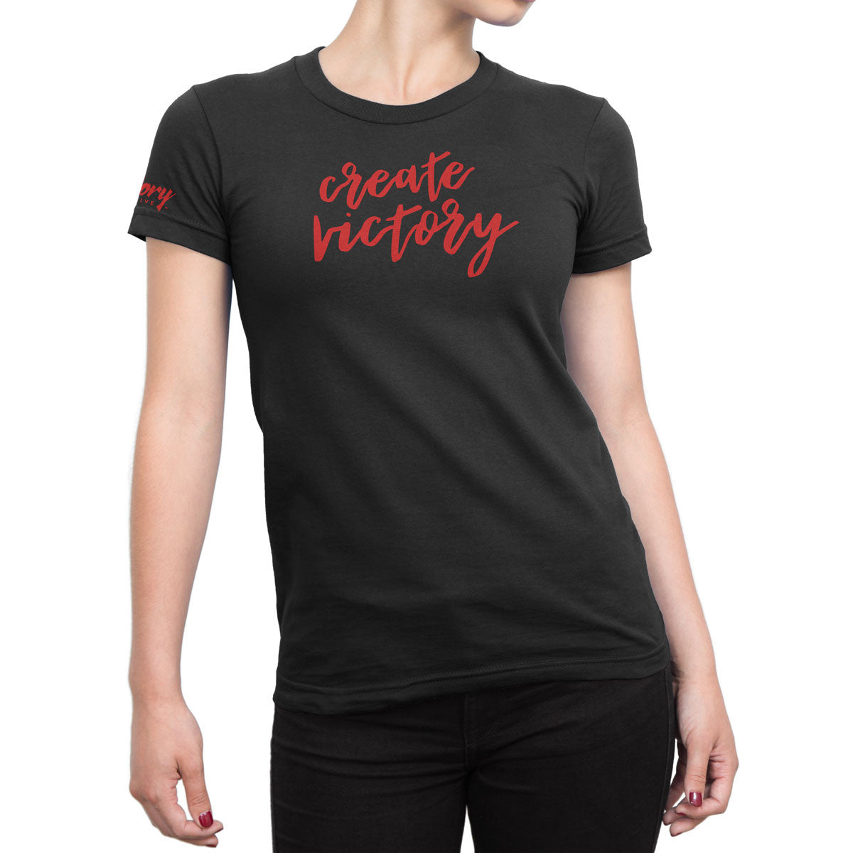 Create Victory — Women's T-Shirt (Black)